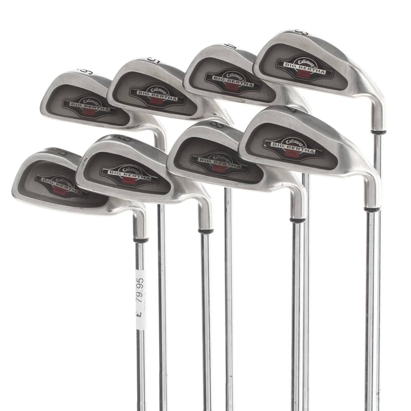 Callaway 1994 Big Bertha Steel Mens Right Hand Irons 3-PW Uni-Flex - True Temper Memphis "10"