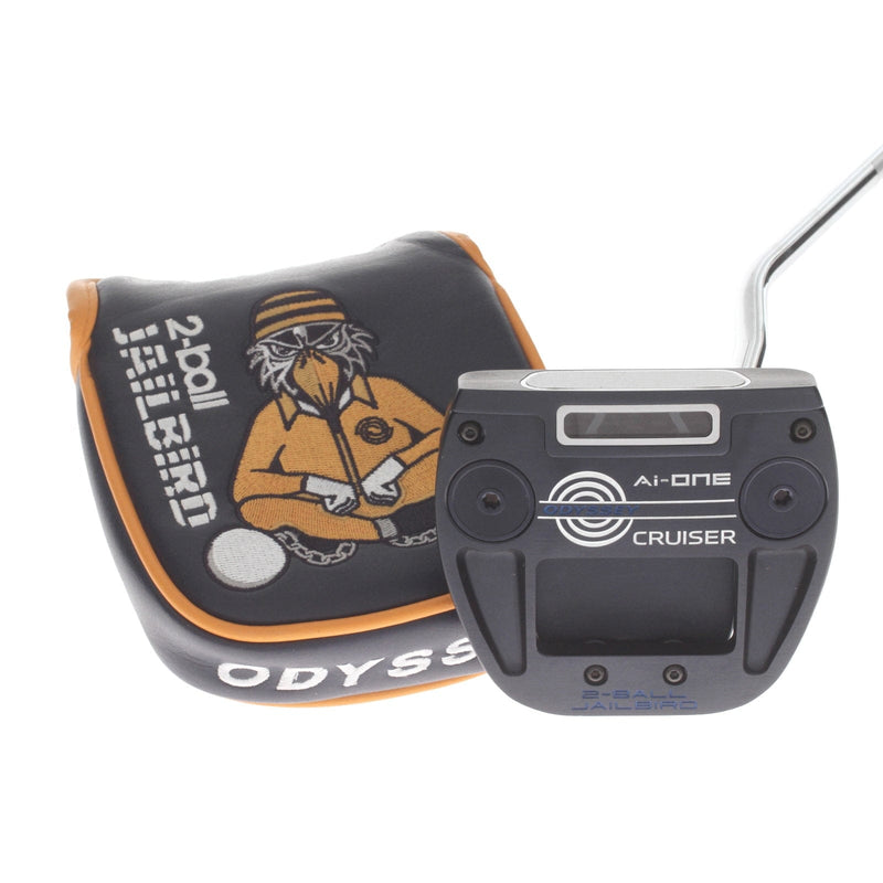 Odyssey AI-ONE Cruiser 2-Ball Jailbird Mens Right Hand Putter 34" Mallet Strokelab 140 - Odyssey Cruiser Grip