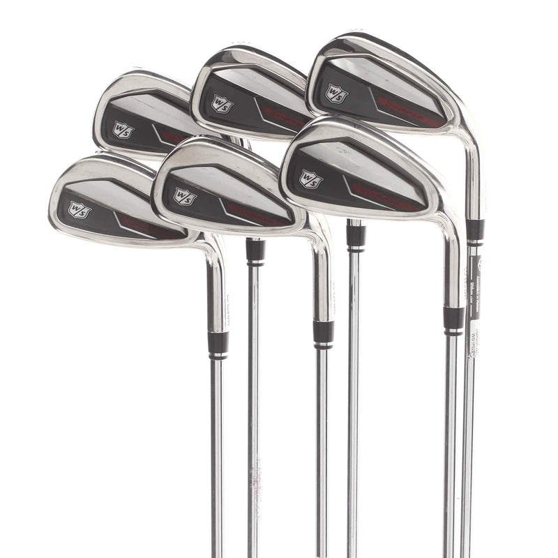 Wilson Dynapwr Steel Mens Right Hand Irons 5-PW Regular - KBS Max Ultralite