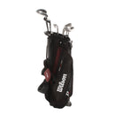 Wilson Deep Red Steel/Graphite Mens Right Hand Package Set Regular - Wilson