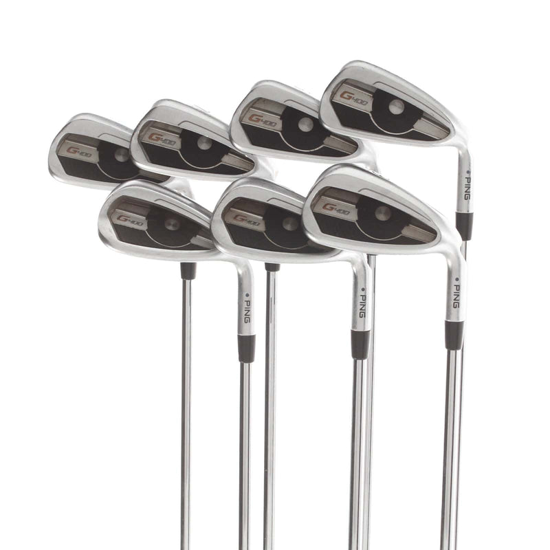 Ping G400 Graphite Mens Right Hand Irons 5-SW Blue Dot 1* Upright Regular - AWT 2.0