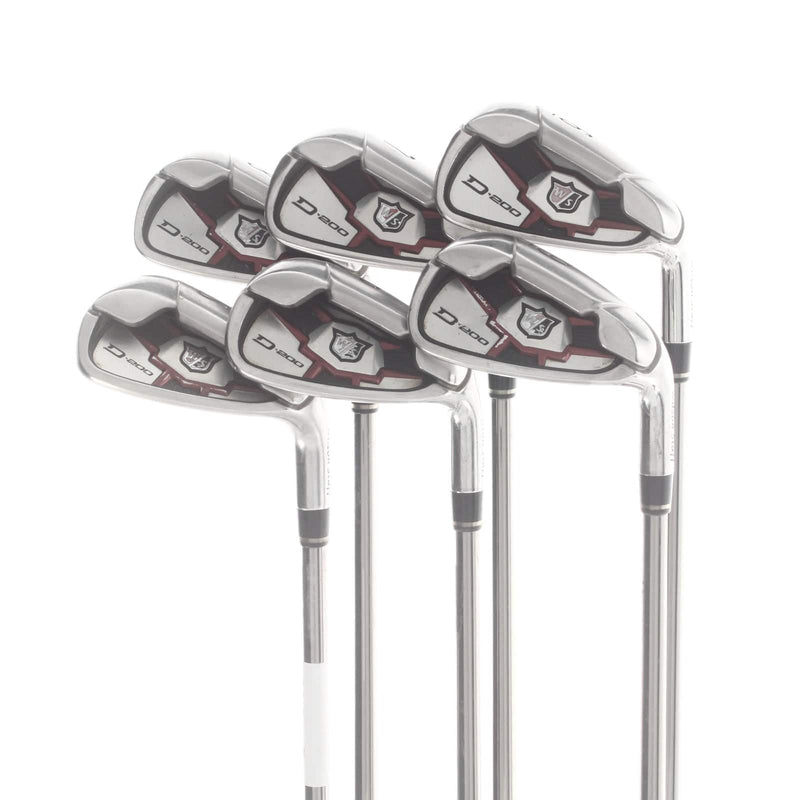 Wilson D-200 Graphite Mens Right Hand Irons 6-SW Regular - Elements Chrome 59R