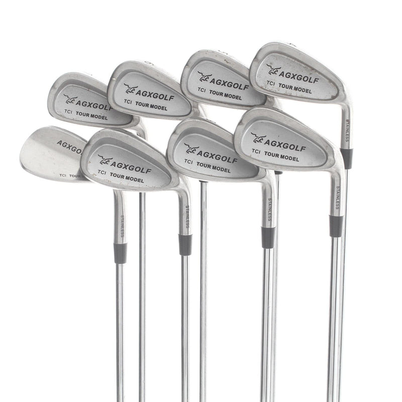 AGX Golf Tour model TCI Steel Mens Right Hand Irons 3-PW Stiff - N/A