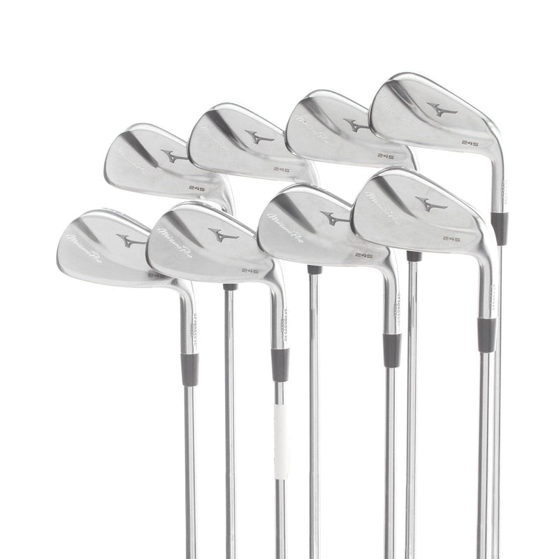 Mizuno Pro 245 Steel Mens Right Hand Irons 4-GW +0.5" 1* Upright Extra Stiff - DG X100