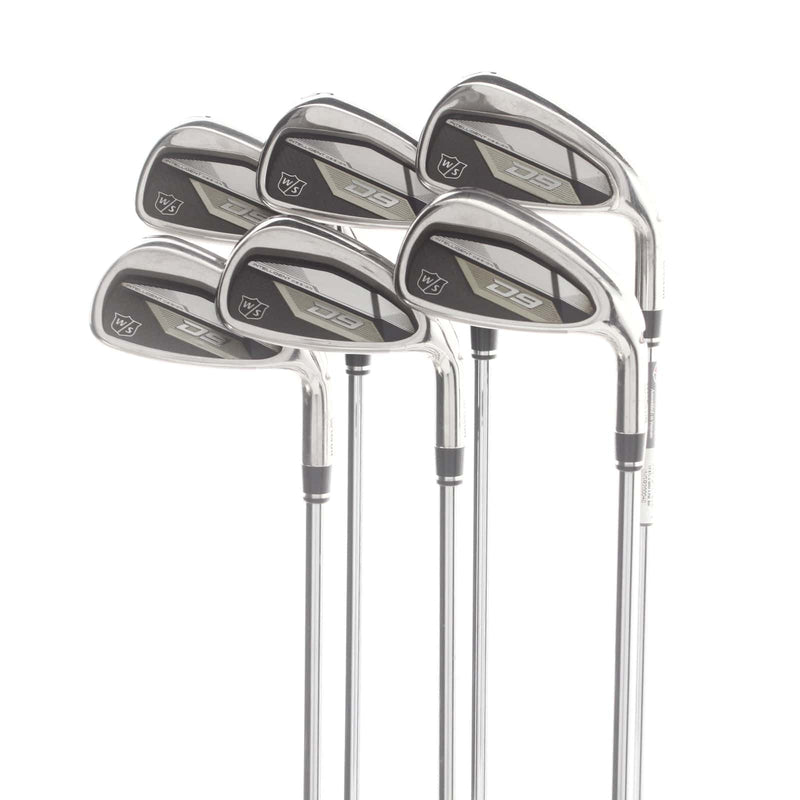 Wilson D9 Steel Mens Right Hand Irons 5-PW Regular - KBS Max Ultralite