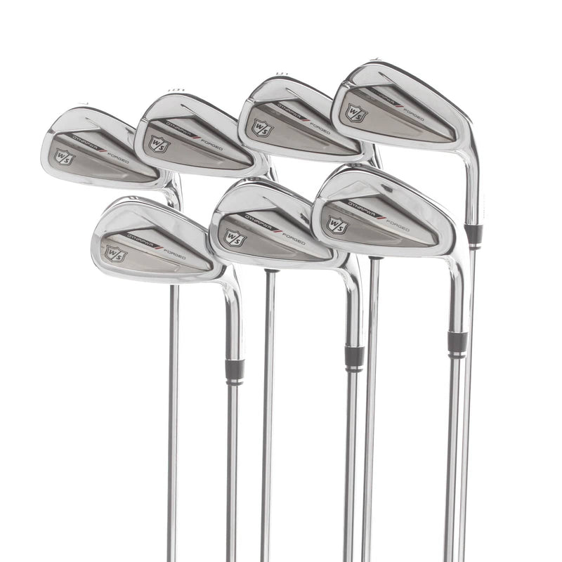 Wilson DynaPwr Forged Steel Mens Right Hand Irons 5-PW Regular - KBS Light
