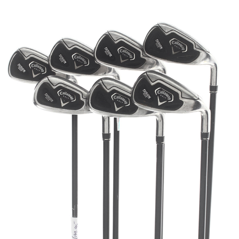 Callaway Fusion Wide Sole Graphite Mens Right Hand Irons 5-SW Regular - Callaway 75 G Mid