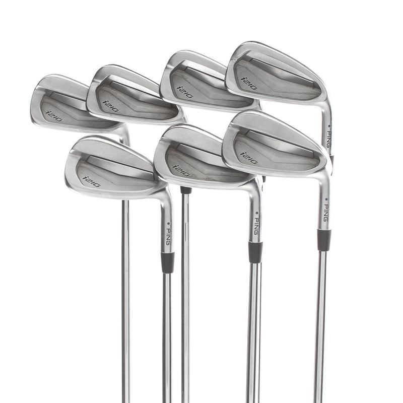 Ping i210 Steel Mens Right Hand Irons 4-PW Blue Dot 2* Upright Regular - Dynamic Gold R300