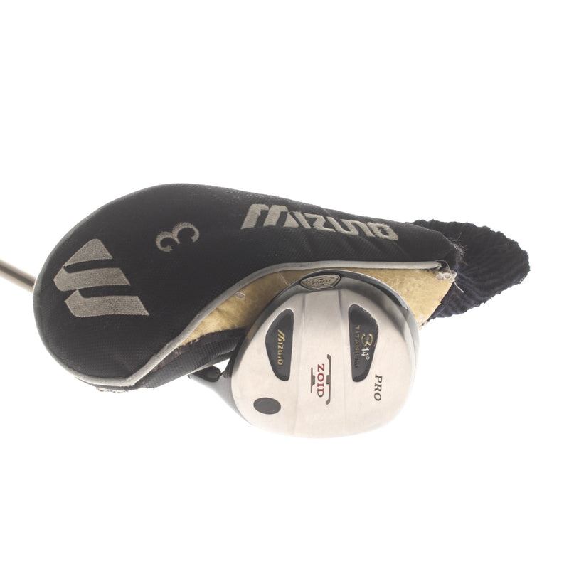 Mizuno T-Zoid Graphite Mens Right Hand Fairway 3 Wood 14* Stiff - Accel-Arc Pro