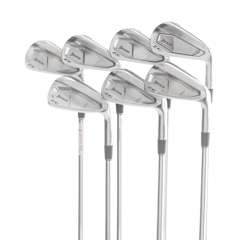 Srixon ZXi 5/7 Combo Steel Mens Right Hand Irons 4-PW +0.5" 2* Flat Extra Stiff - Project X LZ