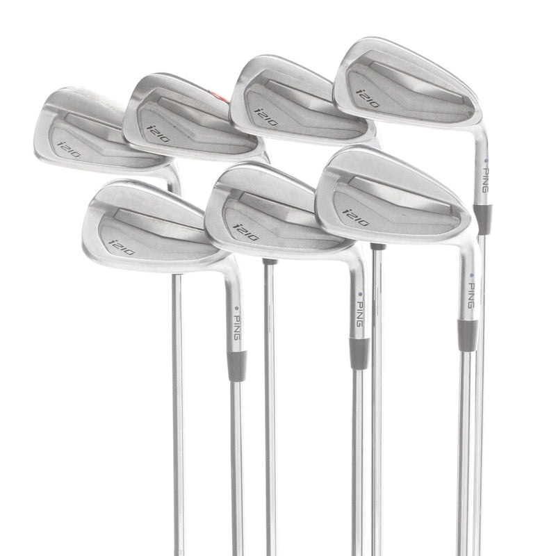 Ping i210 Steel Mens Right Hand Irons 4-PW Blue Dot Stiff - Dynamic Gold 120 S300