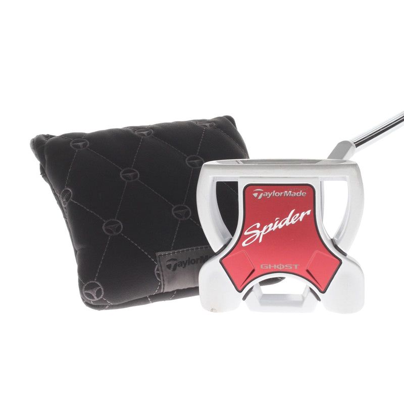 TaylorMade Spider Ghost Mens Right Hand Putter 34" Mallet Taylormade Standard - Golf Pride reverse Taper