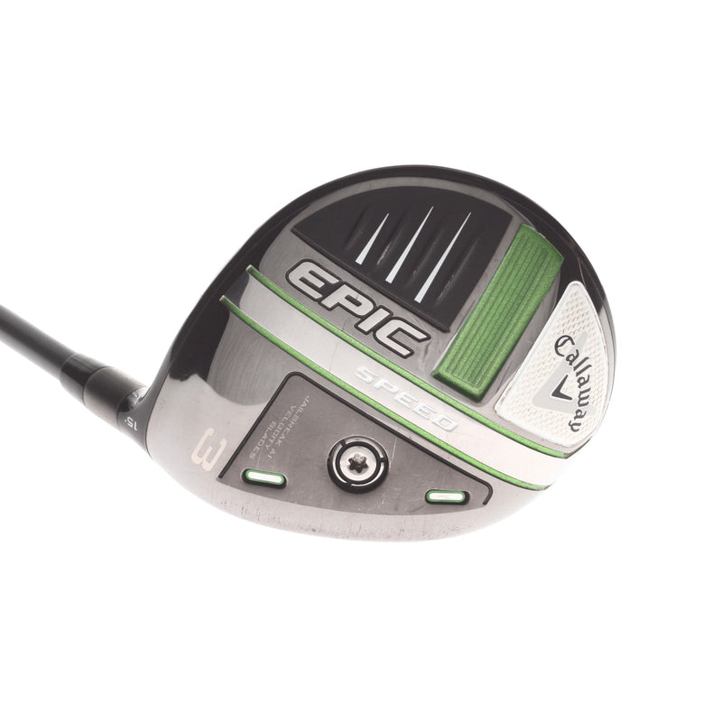 Callaway Epic Speed Graphite Mens Right Hand Fairway 3 Wood 15* Regular - Hzrdus Smoke iM10
