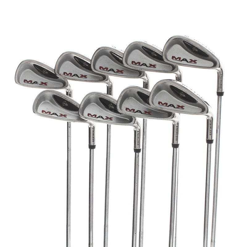 Dunlop Max Steel Mens Right Hand Irons 3-SW Regular - Dunlop Standard
