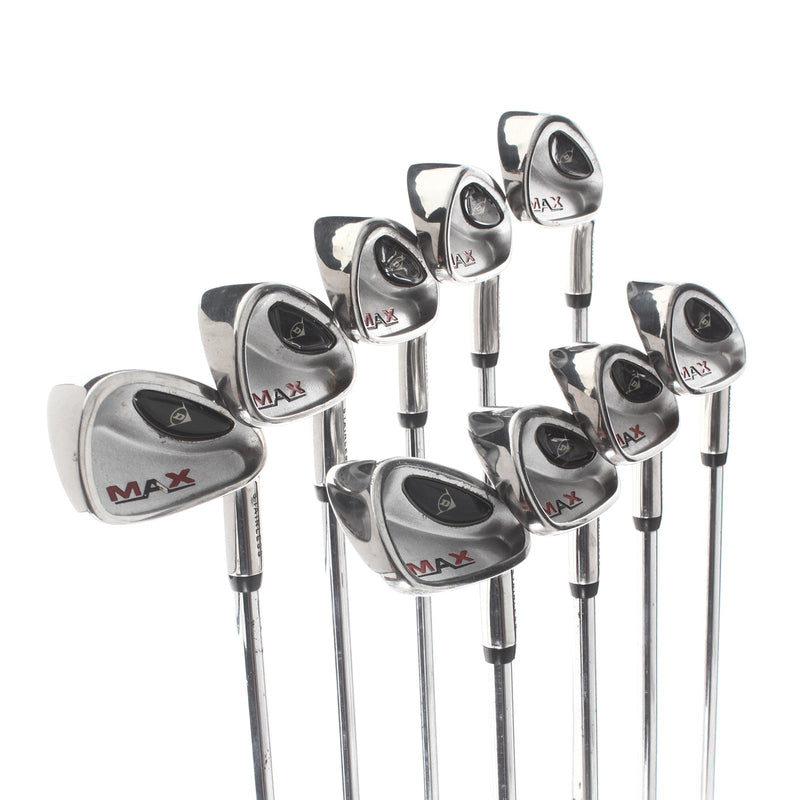 Dunlop Max Steel Mens Right Hand Irons 3-SW Regular - Dunlop Standard