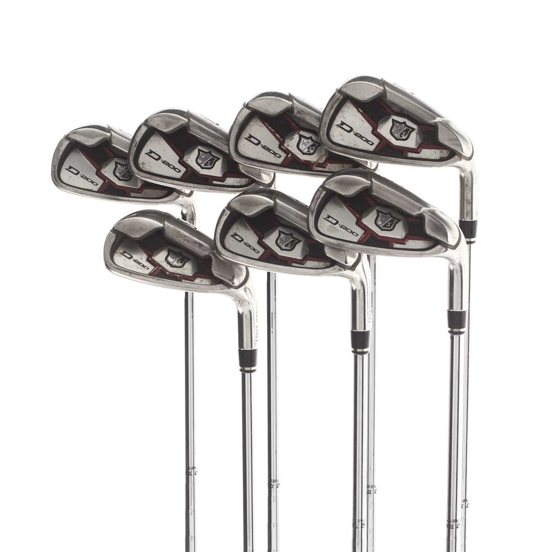 Wilson D200 Steel Mens Right Hand Irons 5-PW Uni-Flex - TrueTemper