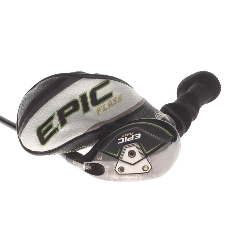 Callaway Epic Flash Graphite Mens Right Hand 3 Hybrid 18* Stiff - Tensi Silver 70 Stiff
