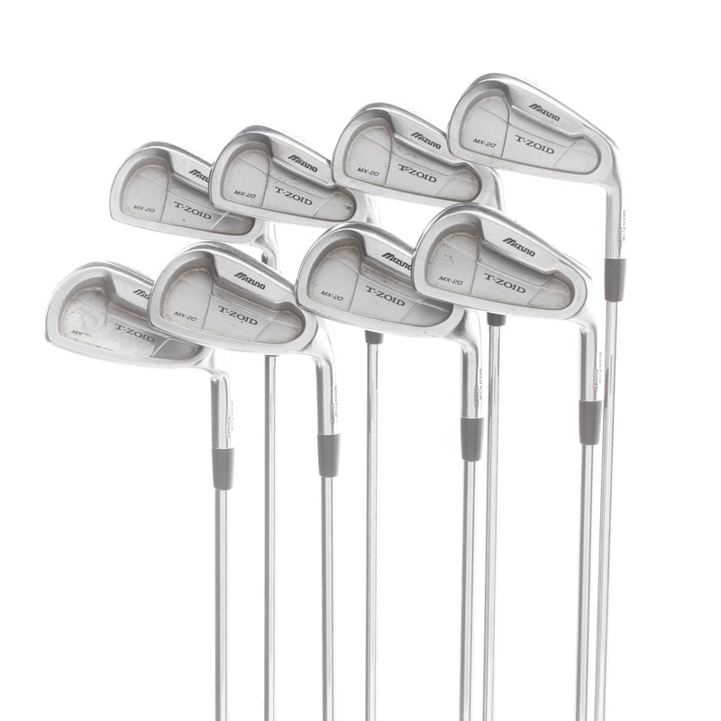 Mizuno T-Zoid Steel Mens Right Hand Irons 3-PW Uni-Flex - Dynamic Gold