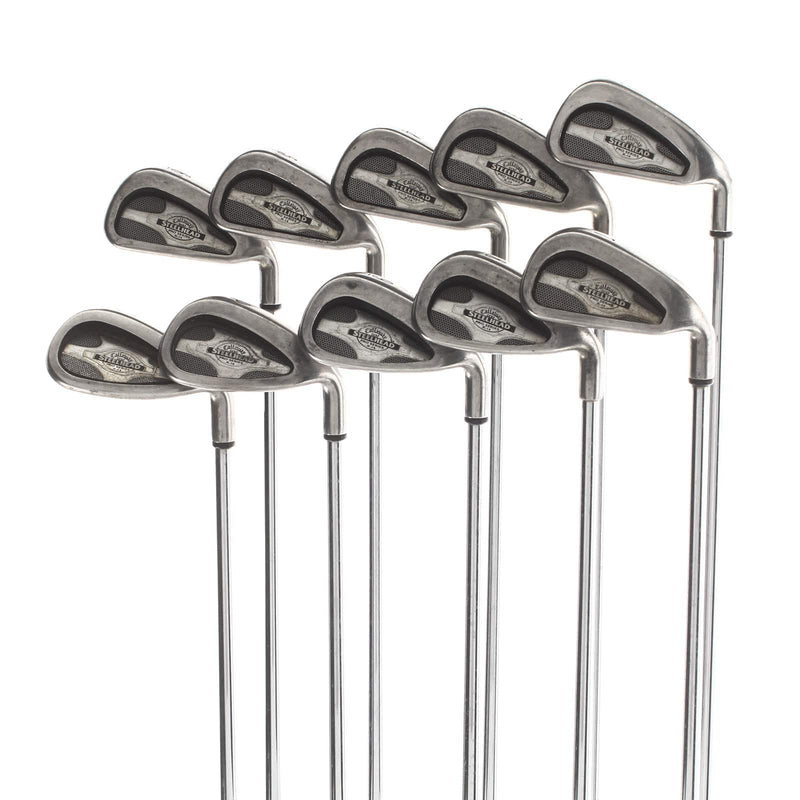 Callaway X-14 Steelhead Steel Mens Right Hand Irons 3-SW Stiff - Callaway Rifle