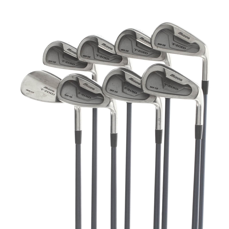 Mizuno T-Zoid MX15 Graphite Ladies Right Hand Irons 4-SW Ladies - Exsar Blue