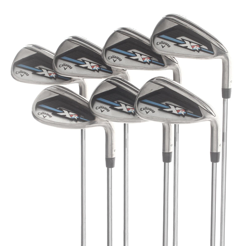 Callaway XR OS Steel Mens Right Hand Irons 5-SW Regular - True temper speed step