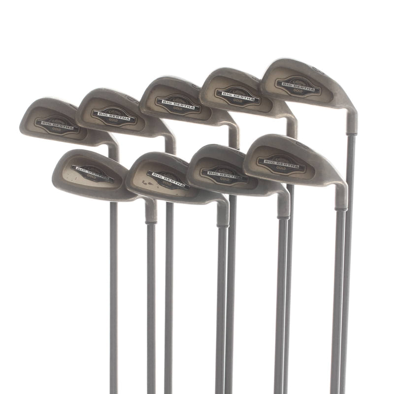 Callaway Big Bertha Gold Graphite Mens Right Hand Irons 3-SW Firm - Callaway RCH96
