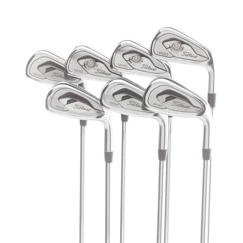 Titleist T200 Steel Mens Right Hand Irons 5-GW Stiff - True Temper AMT Black S300