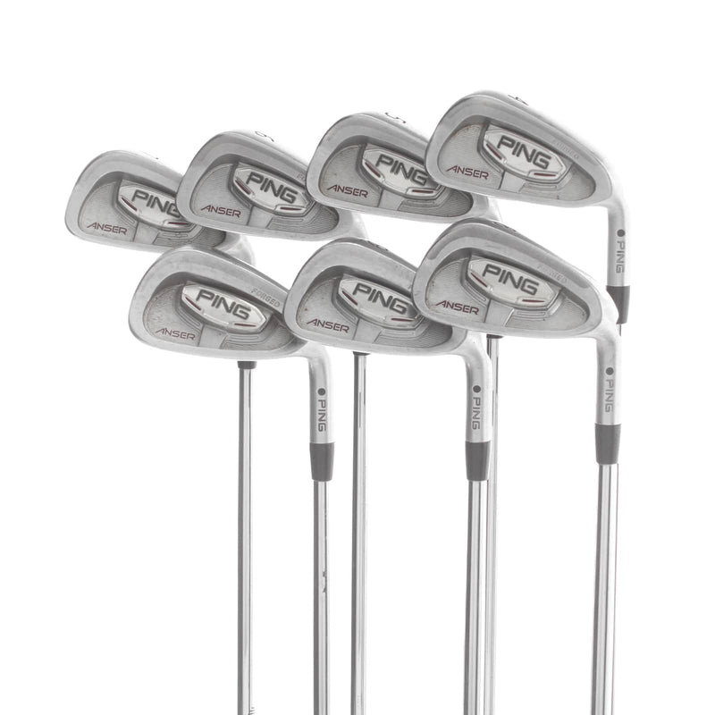 Ping Answer Steel Mens Right Hand Irons 4-PW Black Dot Stiff - AWT stiff