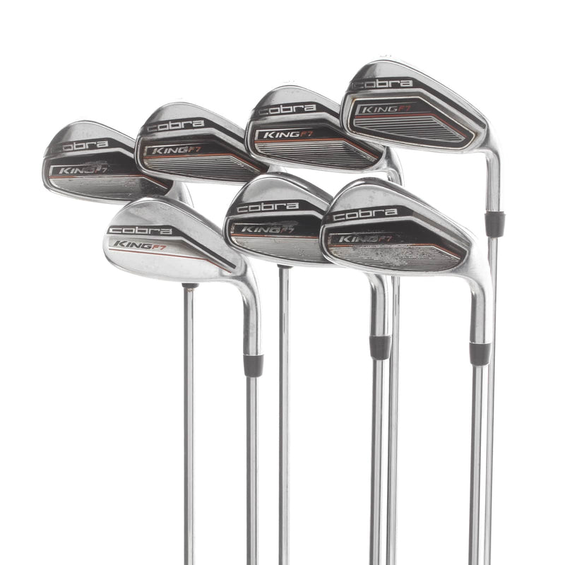 Cobra King F7 Graphite Mens Right Hand Irons 5-SW Uni-Flex - Cobra f7 Steel