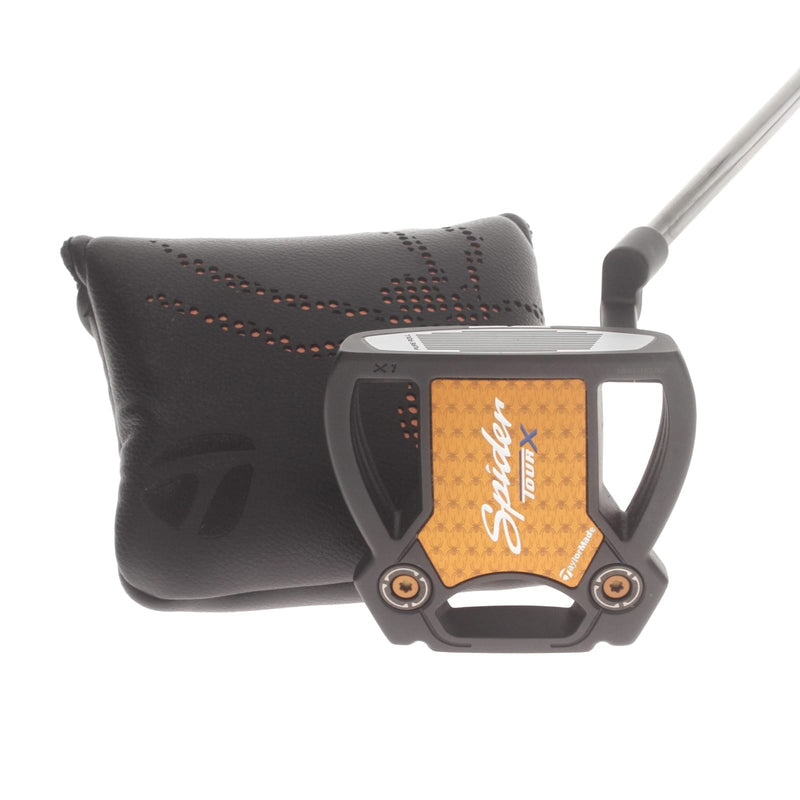 TaylorMade Spider 2025 black Mens Right Hand Putter 34" Mallet KBS Black - Superstroke pistol