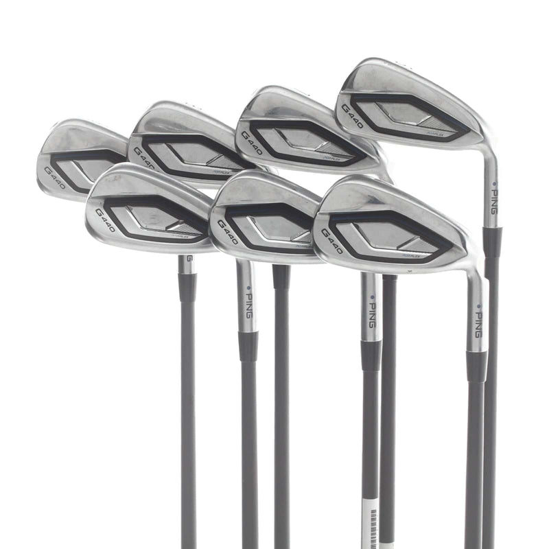 Ping G440 Graphite Mens Right Hand Irons 6-SW Blue Dot 1* Upright Regular - Alta CB