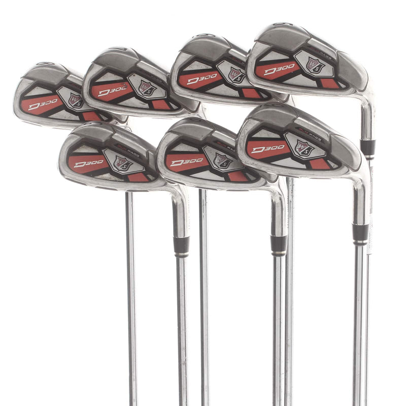 Wilson D300 Steel Mens Right Hand Irons 5-GW Regular - KBS Tour 80