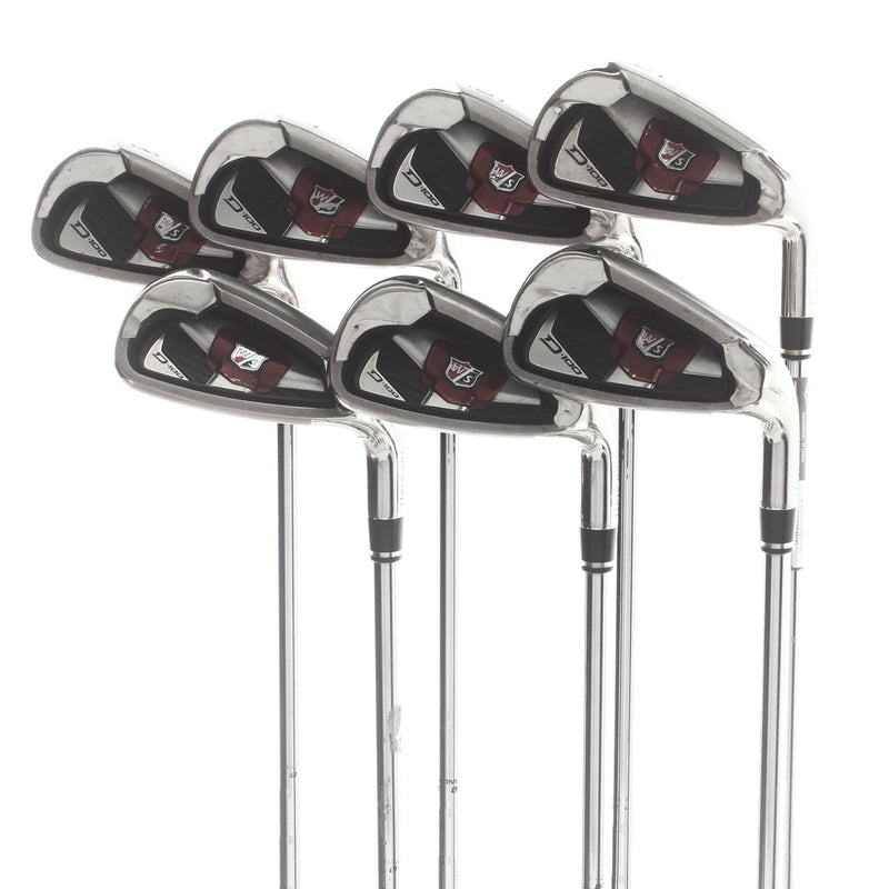 Wilson D100 Steel Mens Right Hand Irons 5-SW Uni-Flex - SL85