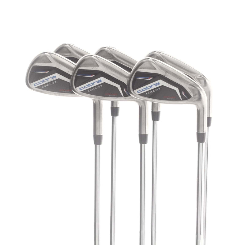 Cobra Aerojet 1 Length Steel Mens Right Hand Irons 5-PW Stiff - KBS Tour Lite