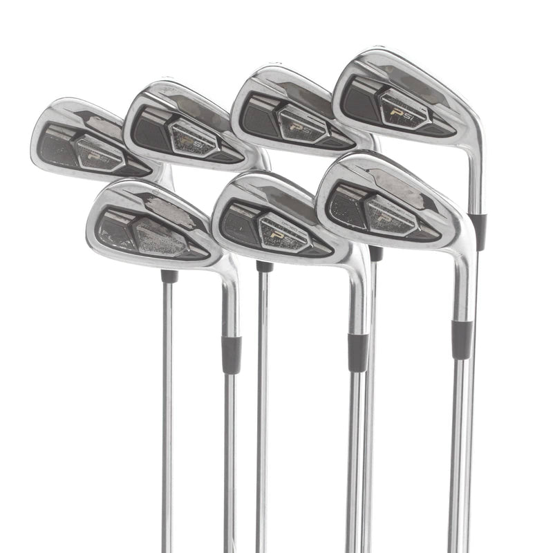 TaylorMade PSI Steel Mens Right Hand Irons 4-PW 1* Flat Stiff - KBS C Taper