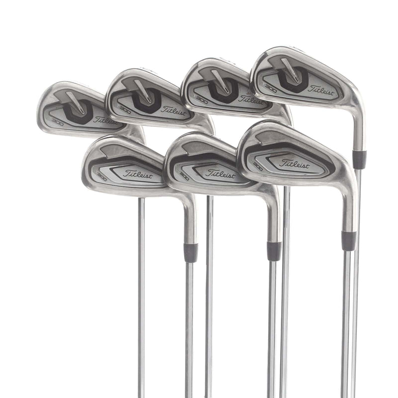 Titleist T300 Steel Mens Right Hand Irons 4-PW Regular - AMT Red