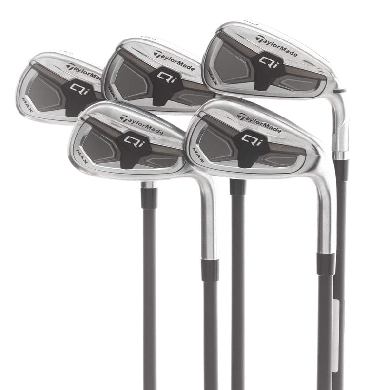 TaylorMade QI Max Graphite Mens Right Hand Irons 7-GW Senior - Reax 55