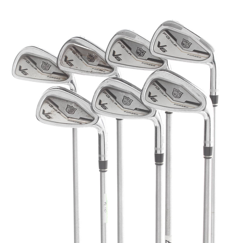 Wilson V6 FGTour Steel Mens Right Hand Irons 4-PW Stiff - C-Taper 120