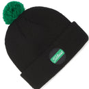 Titleist Shamrock Edition Boardwalk Pom Pom Beanie Hat - Black/Green