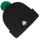 Titleist Shamrock Edition Boardwalk Pom Pom Beanie Hat - Black/Green