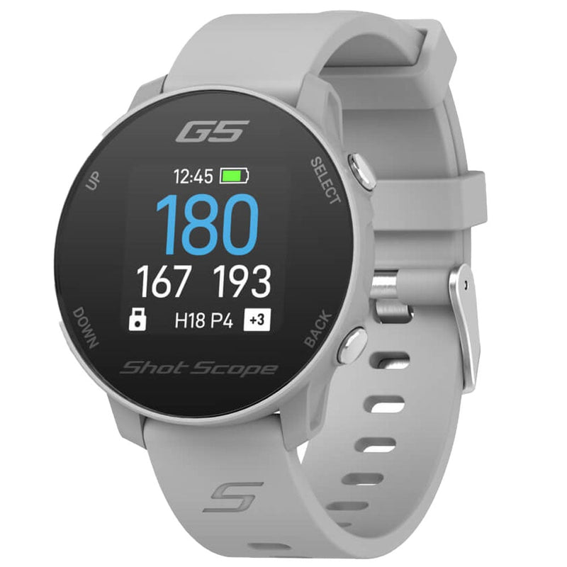 Shot Scope G5 Golf GPS Watch - Grey