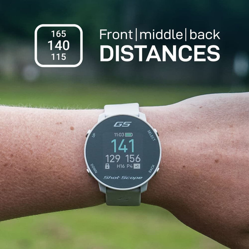 Shot Scope G5 Golf GPS Watch - Grey