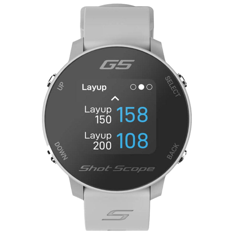Shot Scope G5 Golf GPS Watch - Grey