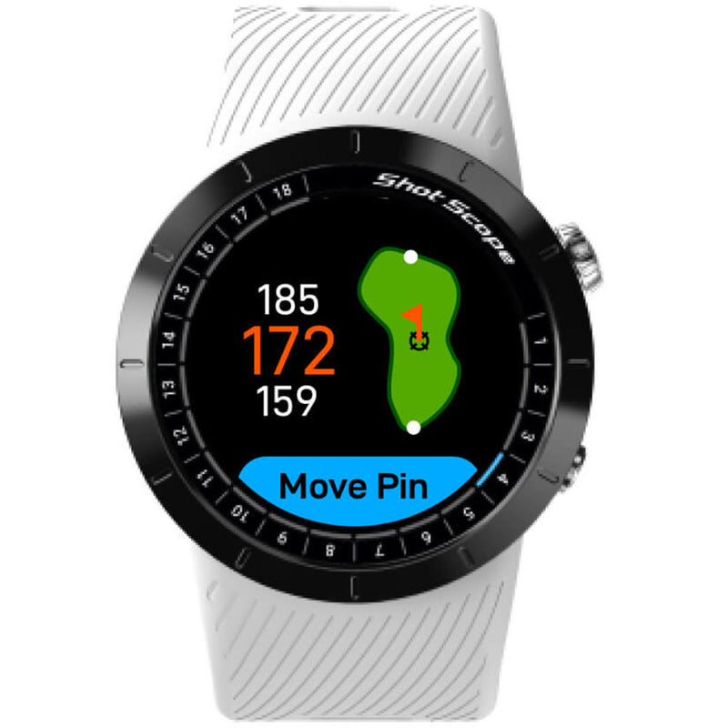 Shot Scope X5 GPS Shot Tracking Watch - Prestige White