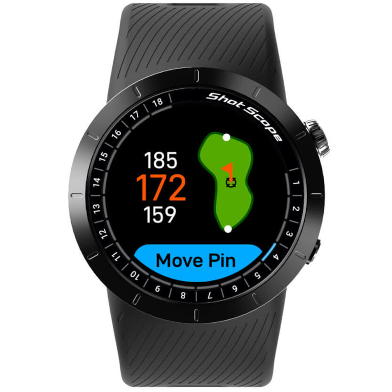 Shot Scope X5 GPS Shot Tracking Watch - Stealth Black