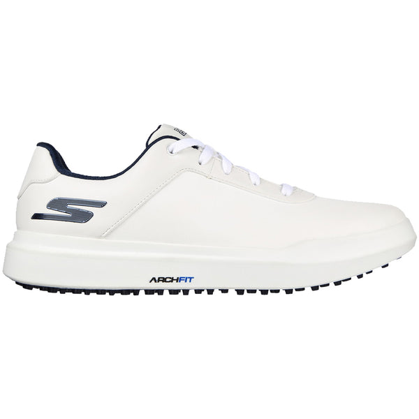 Skechers Go Golf Drive 5 Spikeless Waterproof Shoes - White/Navy
