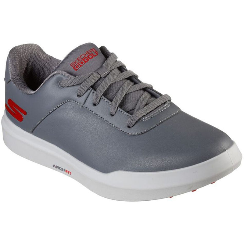 Skechers Go Golf Drive 5 Spikeless Waterproof Shoes - Grey/Red