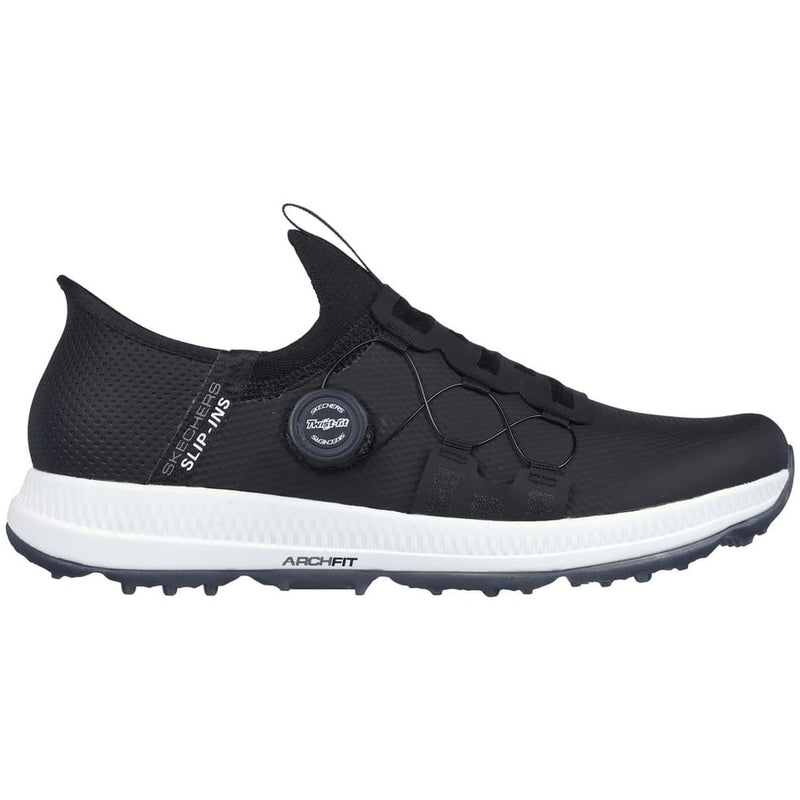 Skechers Go Golf Elite 5 Slip-In Twist Fit Spikeless Waterproof Shoes - Black/White