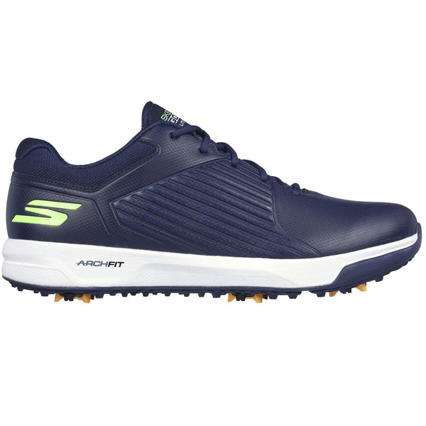 Skechers Go Golf Elite Vortex Waterproof Spiked Shoes - Navy/Lime