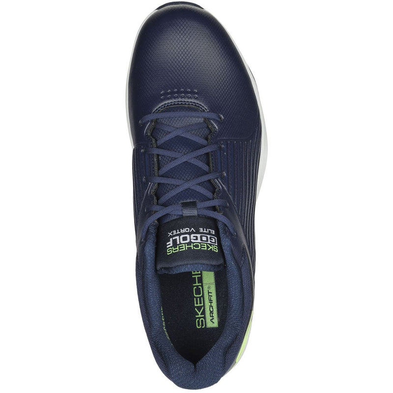 Skechers Go Golf Elite Vortex Waterproof Spiked Shoes - Navy/Lime